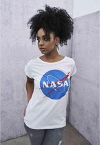 Urban Classics NASA Dames Tshirt -5XL- NASA Insignia Wit