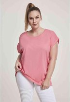 Urban Classics - Extended shoulder Dames T-shirt - 4XL - Roze