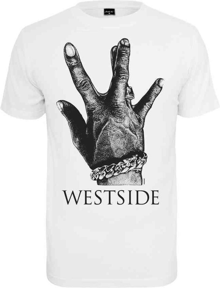 Urban Classics Westside Connection 2.0 Heren T-shirt XS Wit