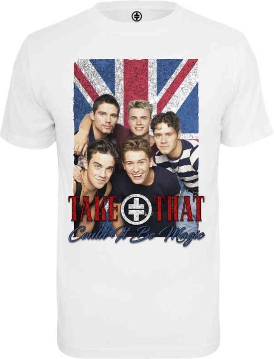 Urban Classics Take That - Take That Group Photo Dames T-shirt - XS - Wit