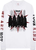 Slipknot - Shrouded Group Longsleeve shirt - L - Wit