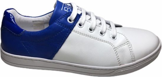 Naturino veters sneakers denzil wit blauw mt