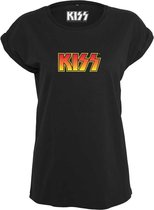 Urban Classics Kiss Dames Tshirt -2XL- KISS Zwart