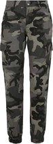 Urban Classics Cargobroek -Taille, 29 inch- High Waist Camo Zwart/Grijs