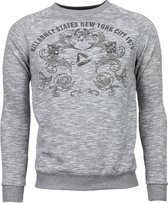 New York City Print - Sweater - Grijs