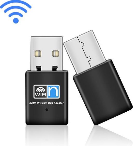 DrPhone W2 USB Draadloze wifi adapter - WiFI Dongle - Single Band 2.4 GHz -  300 Mbps... | bol.com