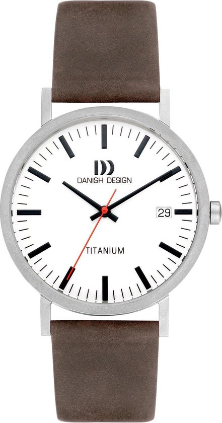 Danish Design horloge Rhine White Grey Date Large IQ14Q1273 - Silver - Analog