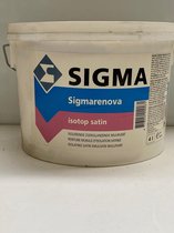 Sigma Renova Isotop Satin-Zijdeglanzende isolerende watergedragen muurverf voor binnen op basis van oplosmiddelvrije speciale acrylaatdispersies.-wit-4l