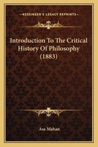 Introduction to the Critical History of Philosophy (1883)