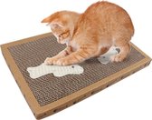 Nobleza Krabplank - Kattenspeelgoed - Krabmeubel - Krabmat - Tweezijdig - Karton - Sisal - Catnip