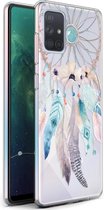 iMoshion Hoesje Siliconen Geschikt voor Samsung Galaxy A71 - iMoshion Design hoesje - Transparant / Meerkleurig / Dreamcatcher