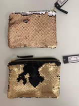 Etui met glitter en gouden details - set van 2 stuks