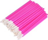 Lipgloss Borsteltjes - Oogschaduw Borsteltjes - Lipbrush - Lipgloss Applicators -Lippenstift & Oogschaduw & Lipgloss Brushes Kwasten - 50 stuks - Roze