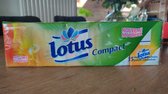 Papieren zakdoekjes lotus compact tissues, 15 pakjes à 9 stuks, nieuwe zachtheid