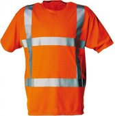 T-shirt RWS fluor oranje korte mouw maat M