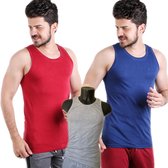 Embrator mannen Tank-Top met ronde hals 3-stuks mix maat M
