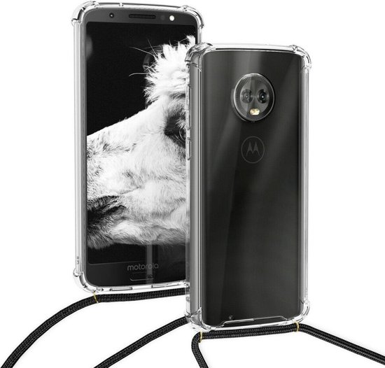 slang apotheker verkiezing Telefoonhoes met koord voor Motorola Moto G6 telefoontasje crossbody |  bol.com