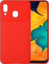 Beetle Series Shockproof TPU Case voor Galaxy A30 (Rood)