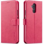 Voor Huawei Mate 20 Lite / Maimang 7 LC.IMEEKE kalfsleer Horizontaal flip lederen tas, met houder & kaartsleuven & portemonnee (rose rood)