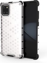 Voor Galaxy Note 10 Lite schokbestendig Honeycomb PC + TPU beschermhoes (wit)