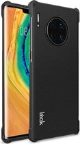 Voor Huawei Mate 30 Pro IMAK All Coverage Shockproof Airbag TPU Case (Mat Zwart)