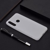 Voor Huawei P30 Lite Candy Color TPU Case (wit)
