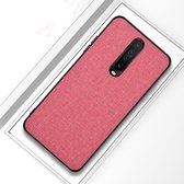 Voor Xiaomi Redmi K30 schokbestendige stoffen beschermhoes (roze)