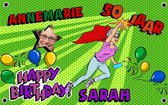 Verjaardagsbanner super sarah 50 jaar
