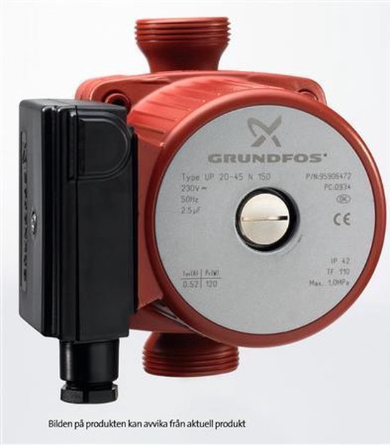 Grundfos UP tapwaterpomp - 20-45 N 150 230v van Merkloos — afbeelding 3