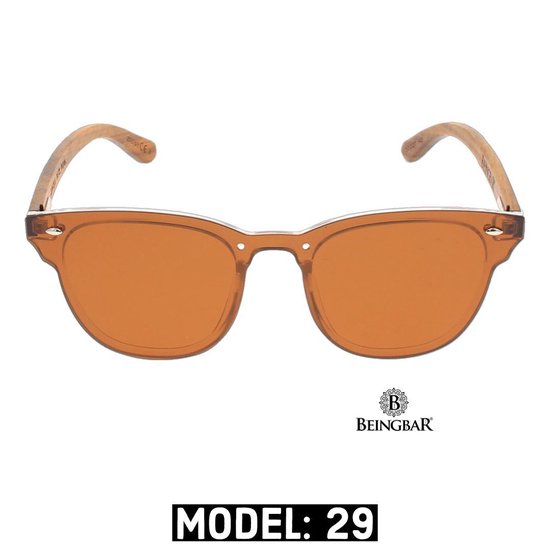 BEINGBAR Eyewear "Model 29" Sustainable Wooden Sunglasses van BEINGBAR — afbeelding 4