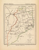 Historische kaart, plattegrond van gemeente Grootegast in Groningen uit 1867 door Kuyper van Kaartcadeau.com