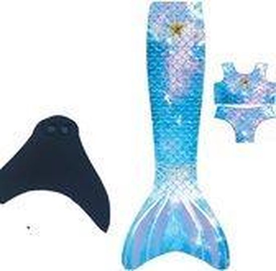 Monofun Zeemeerminstaart Luxe zeemeerminstaart bluestar maat 8 met