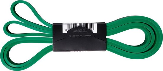 Senza - Fitness band - resistance band - weerstandsband - fitness elastiek  - 25 KG - groen | bol.com