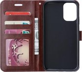 Casecentive Leren Wallet case - Portemonnee hoes - Galaxy S20 Ultra bruin