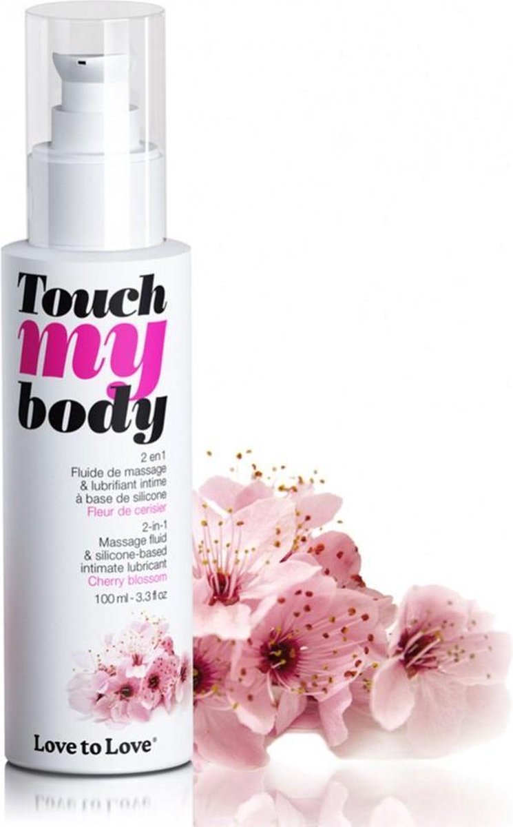 Goedkoopste Touch my Body Glijmiddel en massageolie in 1 Kersenbloesem