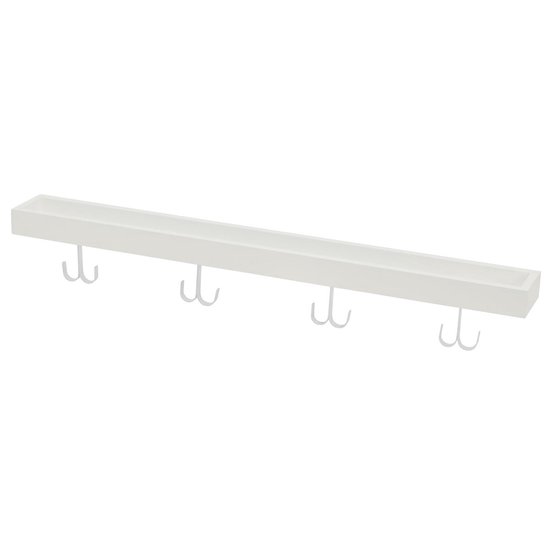 schaduw spijsvertering tegel Moderne Plank Met Haakjes Wit 80 cm | bol.com