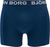 Björn Borg - 2-pack Basis Boxershorts Zwart / Blauw - XL