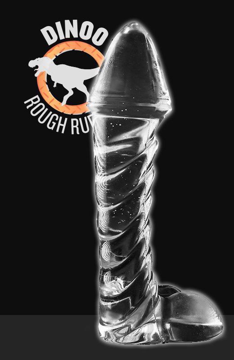 Goedkoopste Dinoo - Dildo - Irritator - 29 x 7,6 cm - Transparant
