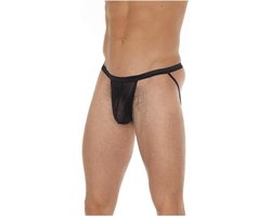Amorable - Transparante Jockstrap Herenstring - Zwart