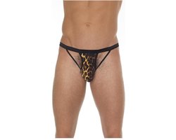 Amorable - Open String Voor Heren - Panterprint - One Size