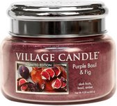 Village Candle Small Jar Geurkaars - Purple Basil & Fig