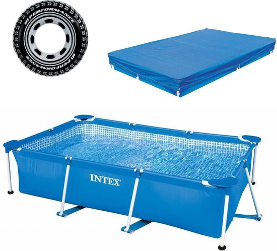 Intex rechthoekig zwembad metal frame – 220x150x60 – opzetzwembad – incl.  afdekzeil en... | bol.com