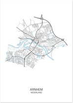 Poster Arnhem | Plattegrond | 29,7 x 42,0 cm (A3)