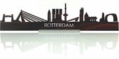 Standing Skyline Rotterdam Palissander hout - 60 cm - Woondecoratie design - Decoratie om neer te zetten - WoodWideCities