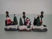 Kerst decoratie beeld set (3 stuks)