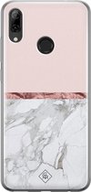 Huawei P Smart 2019 hoesje siliconen - Rose all day | Huawei P Smart (2019) case | Roze | TPU backcover transparant
