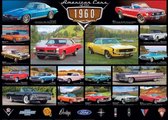 Puzzel 1000 stukjes-American Cars of the 1960's