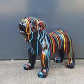 Beeld Engelse Bulldog zwart kleur (3)