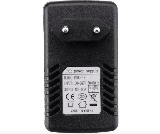 PoE adapter & injector 48V 0.5a - Ip-camera - VOIP toestellen - WIFI acces points van VONETS — afbeelding 2