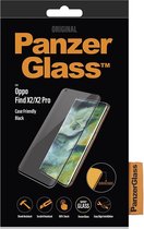 PanzerGlass Case Friendly Gehard Glas Screenprotector Geschikt voor OPPO Find X2 Pro - Zwart